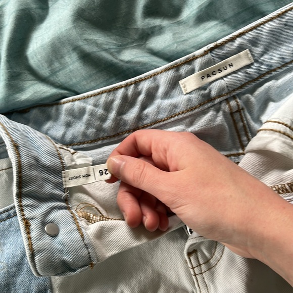 Pacsun patchwork denim shorts - Picture 3 of 3